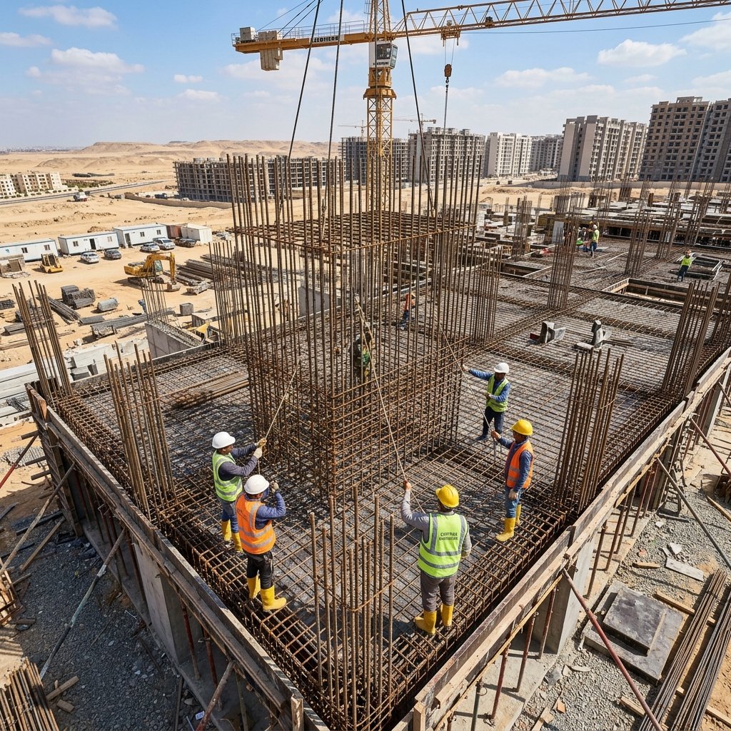 Reinforced concrete construction in Egypt